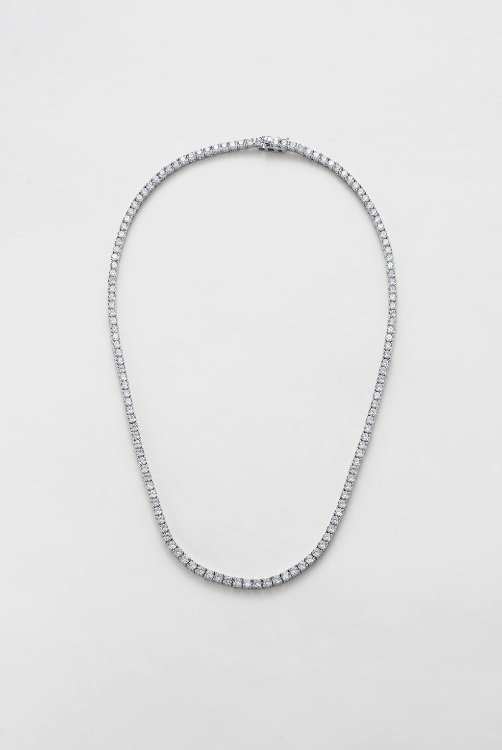 Dani Tennis Necklace  - Silver