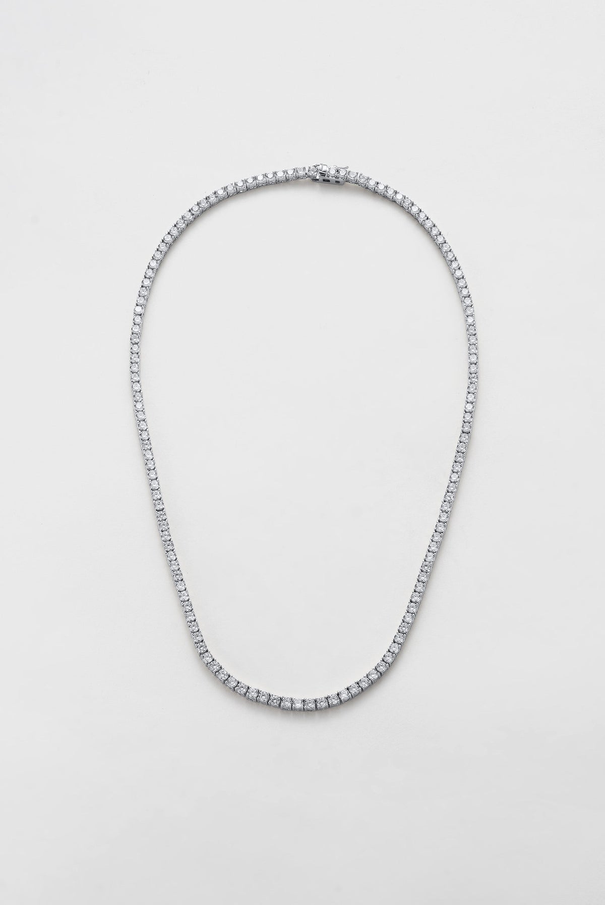 Dani Tennis Necklace  - Silver
